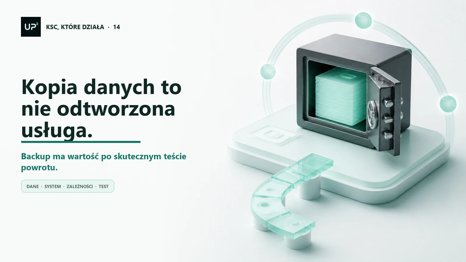 Grafika do artykułu: Kopie zapasowe to za mało: jak przygotować firmę na ransomware i dłuższy przestój